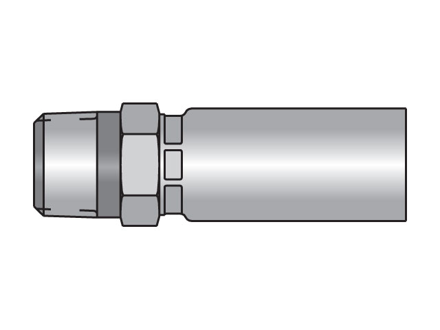 Parkrimp Permanent Male NPTF Pipe - Rigid - Straight 56 Series 10156