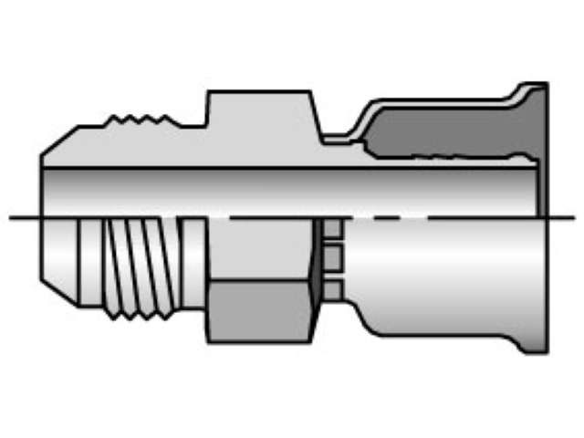 Parkrimp Permanent Male SAE 45° - Rigid - Straight 26 Series 10426