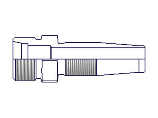 Field Attachable Nipple Male Ferulok Flareless-Rigid-Straight (24° Cone with Nut and Ferrule) 20 Series 1120