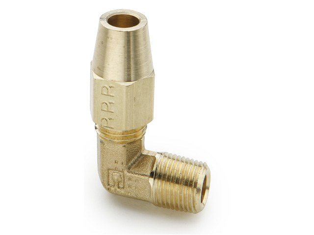 Inch Male Elbow 90° Long Nut - Brass Fittings and Adapters Compression Fitting 169CL