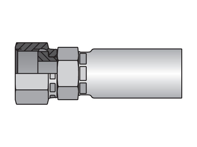 Parkrimp Permanent Female Seal-Lok - Swivel - Straight - Short 58 Series 1JC58H