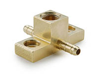 Parker Dubl-Barb Brass Adapter Tee Adapter Tee 220
