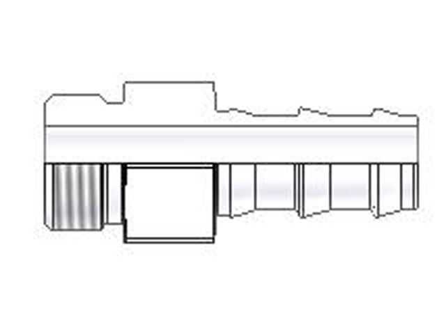 Push-Lok Barbed Male SAE Straight Thread with O-Ring - Rigid - Straight 82 Series 30582