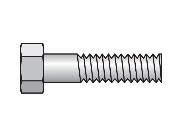 Match hex head bolt for cover plate to clamp halves group number for proper selection Inch Standard Twin Series BCPT Hex Head Bolt for Cover Plate