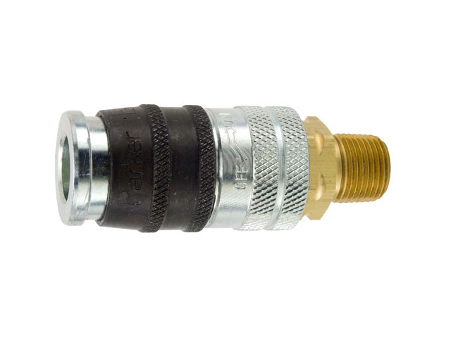 E-Z Mate Pneumatic Push-to-Connect Industrial Interchange E-z-mate Series Coupler - Male Pipe