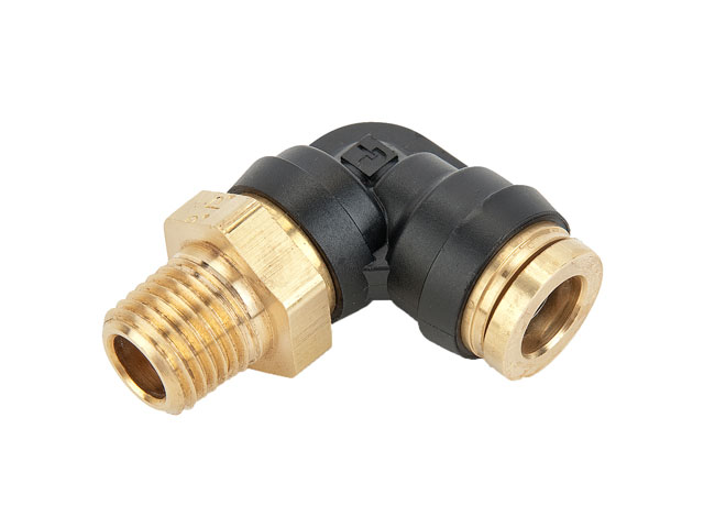 Male Elbow Swivel 90° - Push-to-Connect Transportation Fitting PTC Composite 369PTC