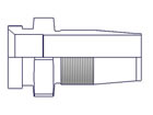 0620-4-4 Field Attachable Nipple Female JIC 37° - Swivel - Straight 0620-4-4 20 Series 0620