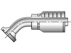 Parkrimp Permanent SAE Code 61 Flange Head-45° Elbow (5,000 psi) 78 Series 14F78