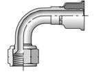 17926-4-4 Parkrimp Permanent Female SAE 45° - Swivel - 90° Elbow 17926-4-4 26 Series 17926