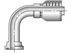 18971-12-12 Parkrimp Permanent SAE Code 61 Flange Head - 90° Elbow - Long Drop 18971-12-12 71 Series 18971