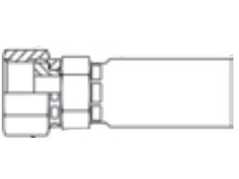 1JCCY-4-2 Parkrimp Permanent Female Seal-Lok - Swivel - Straight - Short 1JCCY-4-2 CY Series 1JCCY