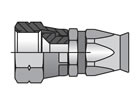 20890-12-12 Field Attachable Shell & Nipple Female SAE 45° - Swivel - Straight 20890-12-12 90 Series 20890
