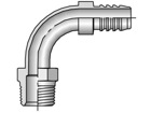 2188-16-16 Barbed Nipple Male NPTF Pipe - Rigid - 90˚ Elbow 2188-16-16 88 Series 2188