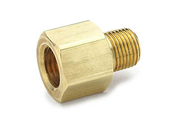 664FHD-6-4 Parker 45° Flare Brass Female Flare to Male Pipe Thread - Ref. SAE J512 and J513 010106 664FHD-6-4 Female Flare to Male Pipe Thread 664FHD