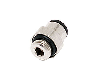 68LF-6M-M5 Male Connector - Metric Push-to-Connect Fitting 68LF-6M-M5 Prestolok Metal 68LF Metric - BSPP