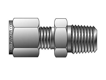 8MSC8N-316 Instrumentation Tube Fitting - Straight NPT Male Connector for use with Inch Tubing 8MSC8N-316 A-LOK Inch Tube NPT Male Connector - MSC