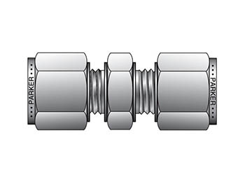 Instrumentation Tube Fitting - Straight Union for use with Metric Tubing A-LOK Metric Tube Union - SC