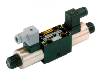 D1VW Series - Single solenoid, 2 position, spring offset P > B