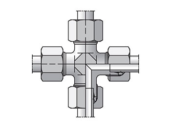 EO/EO-2 Cross, Union - 24° Flareless EO/EO-2 Cross, Union - K