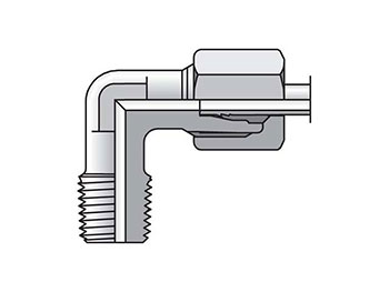 WE10SMCF EO/EO-2 90° Elbow, Male Connector - WE-M keg