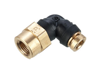 370PTC-4-4 Female Elbow Swivel 90° - Push-to-Connect Transportation Fitting 370PTC-4-4 PTC Composite 370PTC