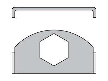 SBAX Locking plate for clamps SBAX Metric Standard Series SBA Locking Plate