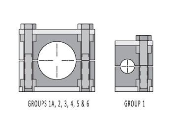 5381-PP Set of two standard series clamp halves for tubing 5381-PP Inch Standard Series Tube Clamp Halves
