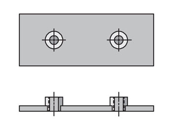 WPE-4 Match weld plate elongated to clamp halves group number for proper selection WPE-4 Inch Standard Series WPE Weld Plate Elongated