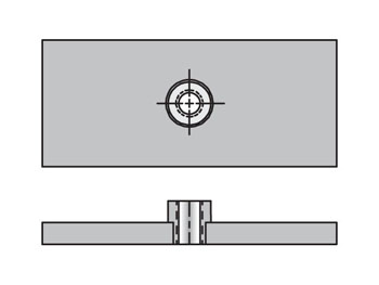 WPT-3 Inch Standard Twin Series WPT Weld Plate Twin